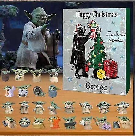 Halloween Countdown Calendar Blind Box Yoda Blind Box B Christmas 24 Gift Advent Box