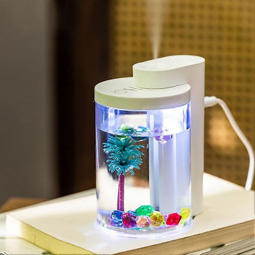Aromatherapy Landscape Humidifier Equipped with Changing Lights and Waterless Auto Shut Off Feature (White) Ref: 8411