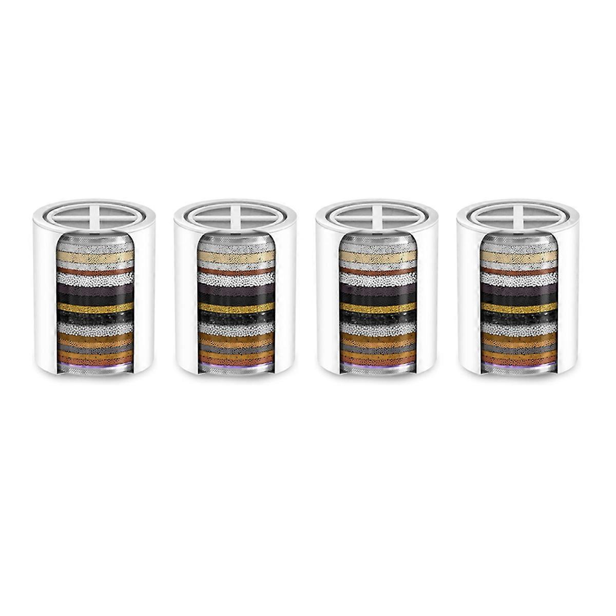 4X 20 Stage Replacement Shower Water Filter (No Housing), Compatible with Any Shower Filter of Simil