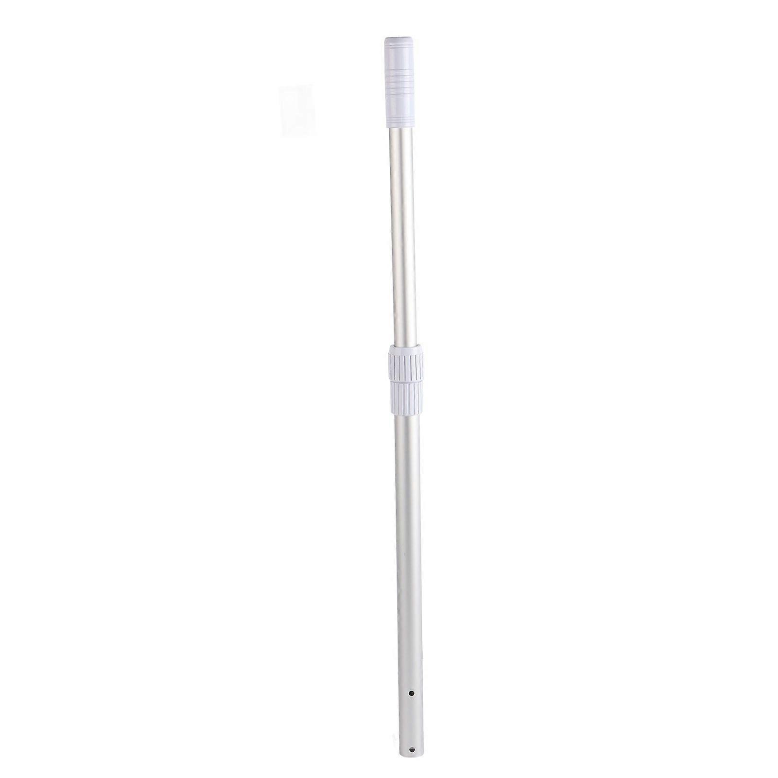 Swimming Pool Pole 2 Section Aluminium Telescopic Pole Rod Cleaning Tool Supplies for Skimmer Net