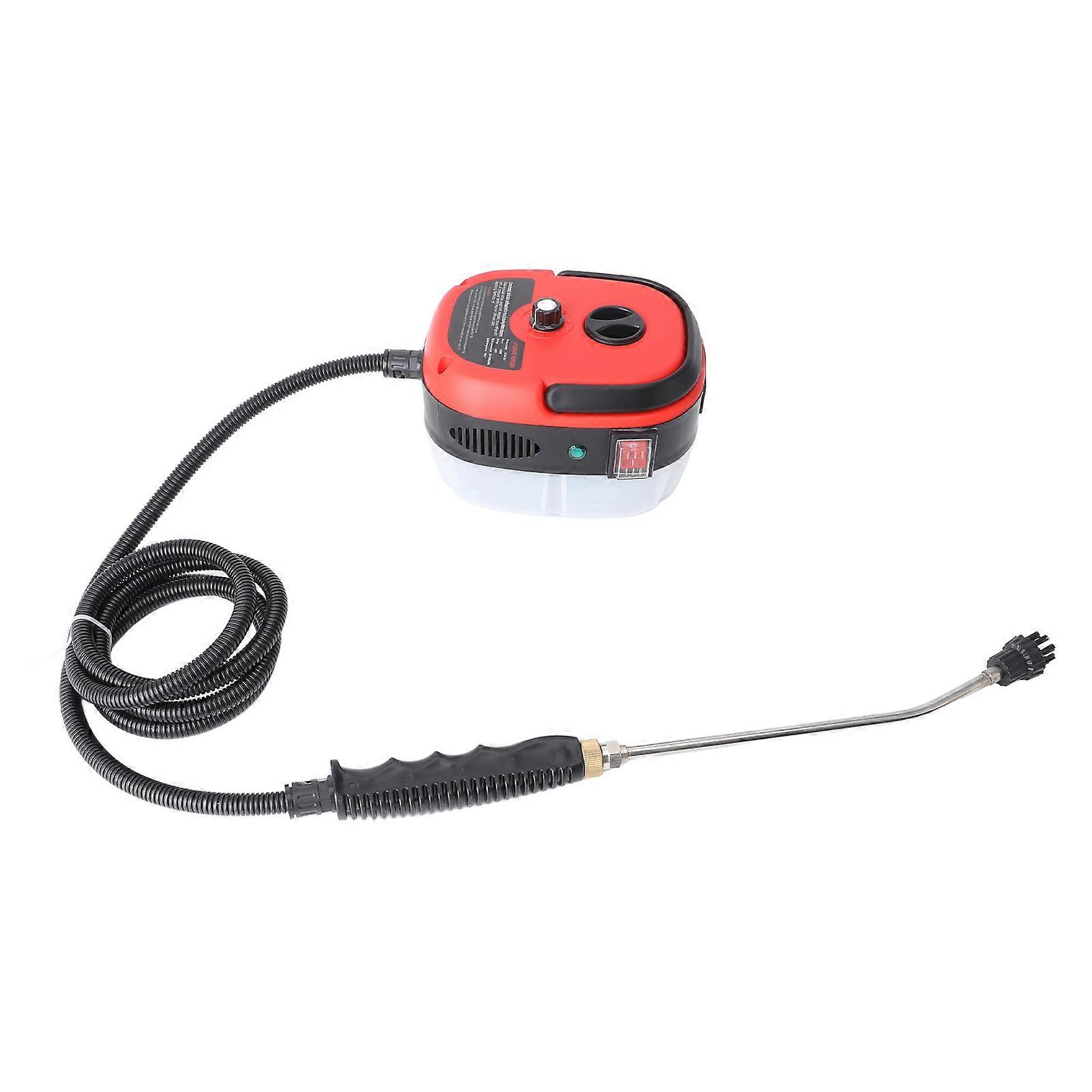 2500W Handheld Steam Cleaner 1L High Temp Pressurized Red EU Plug