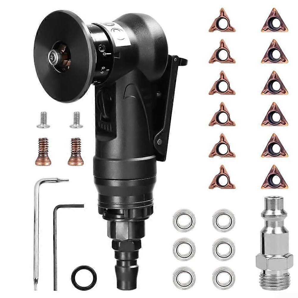 Lightweight Pneumatic Chamfer Tool With Adjustable Speed For Smooth Edge Finishing And Shock Resistant Metal Edges