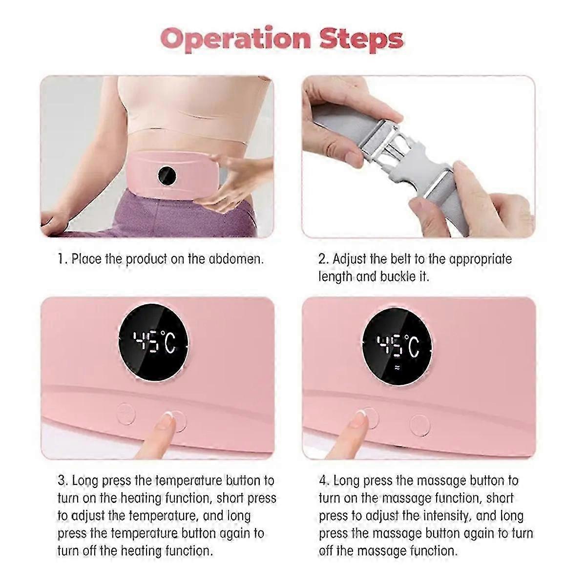 Wearable Heating Pad for Cramps Heated Back Brace Back Warmer