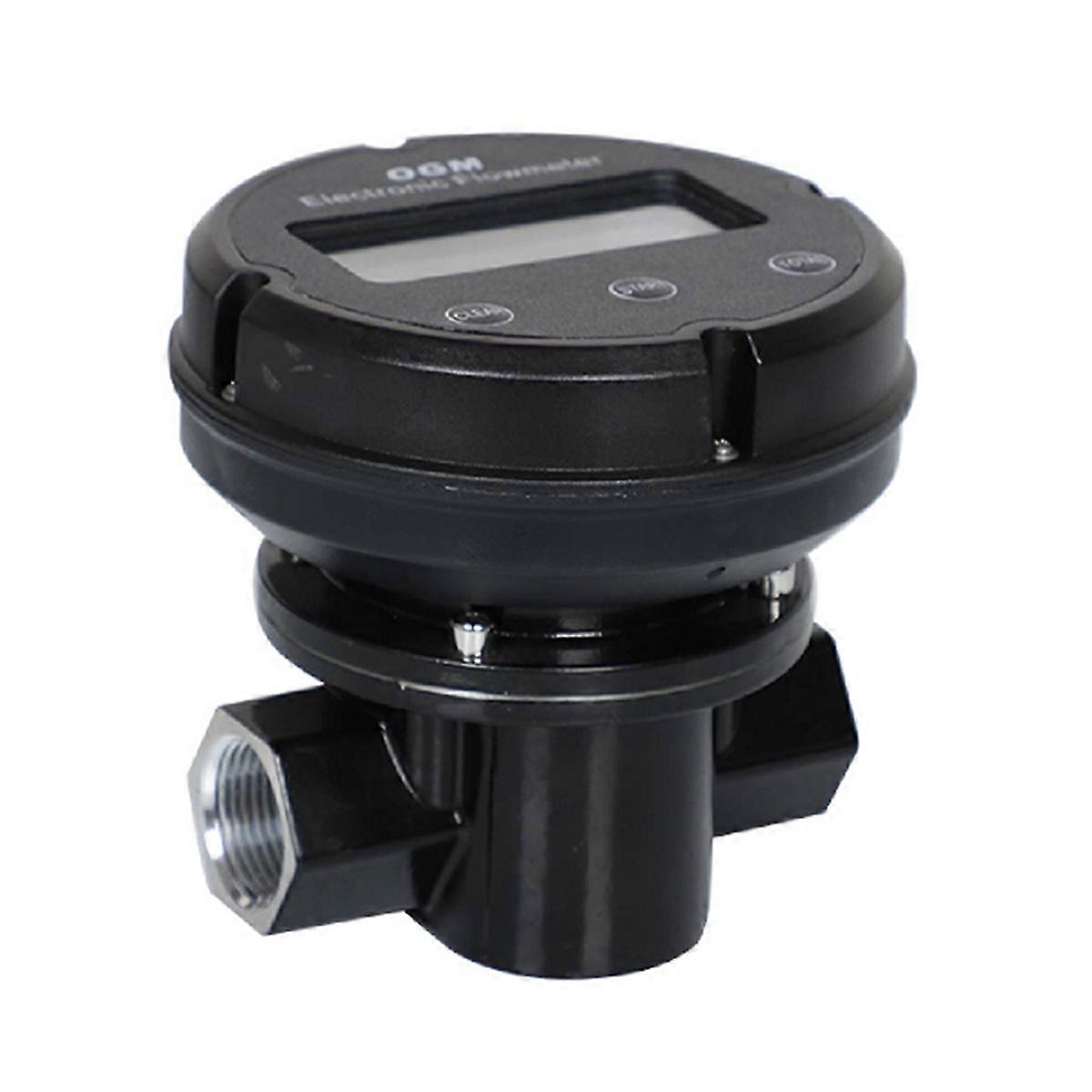 Digital Oval Gear Flow Meter 1 Inch High Precision Gasoline Plastic Meter with Totalizer