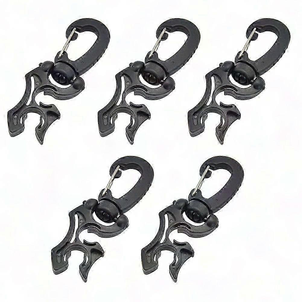 Diving Quick Release Buckle for BCD Regulator Hose Clamp Low Pressure Pipe Hook