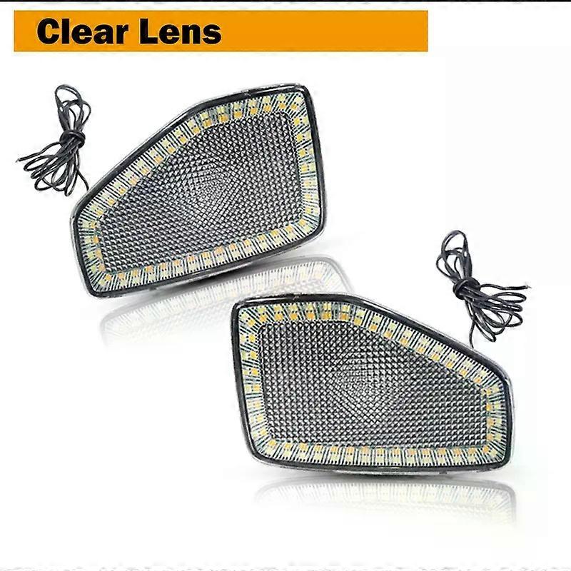 For 2005/2006-2010 Hummer H3, For 2009-2010 Hummer H3T Dual-color Amber & White LED Car Front Side Marker Turn Signal Lights