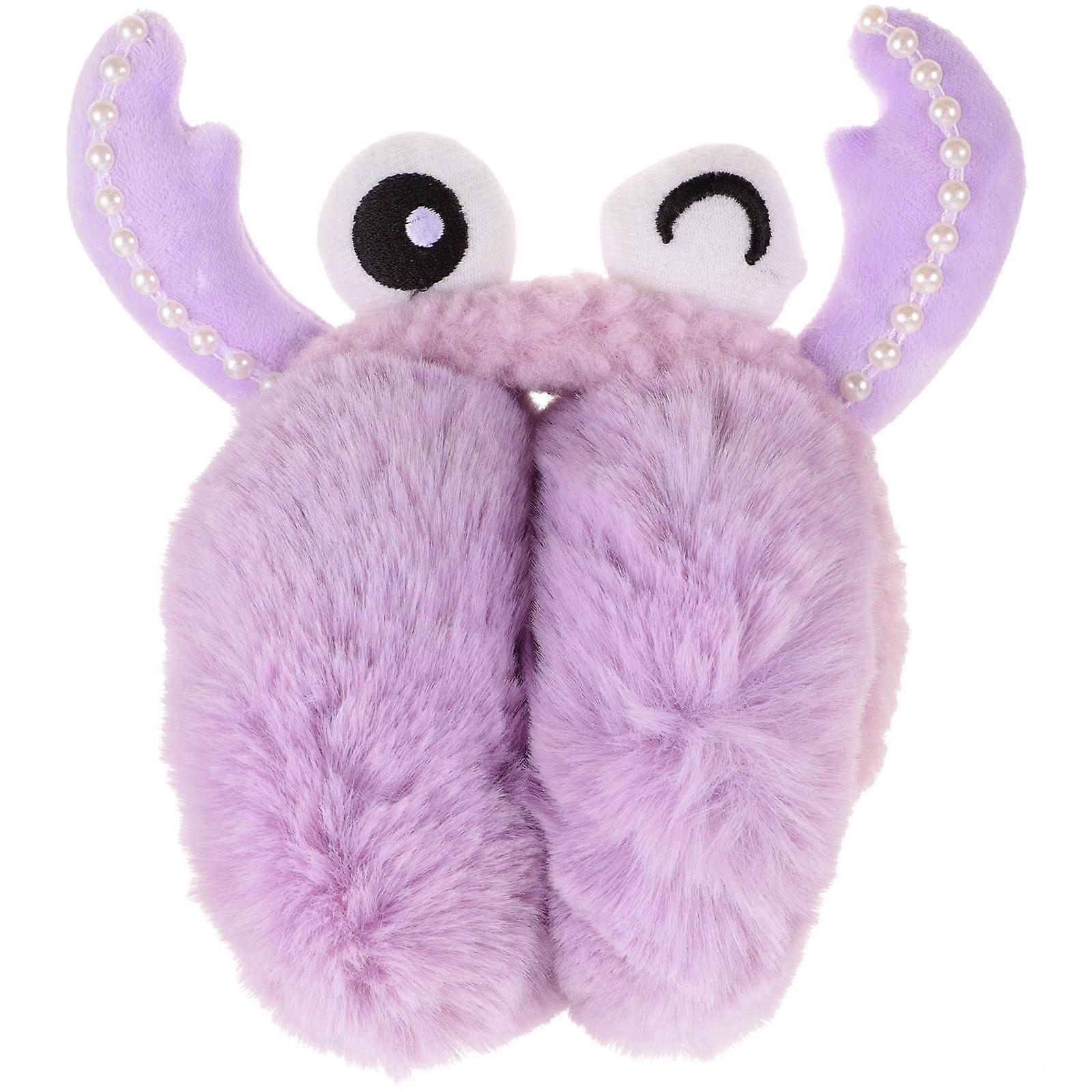 It sounds like you're describing a product listing for **Winter Warm Plush Crab Earmuffs**. If you're looking to improve the product description,