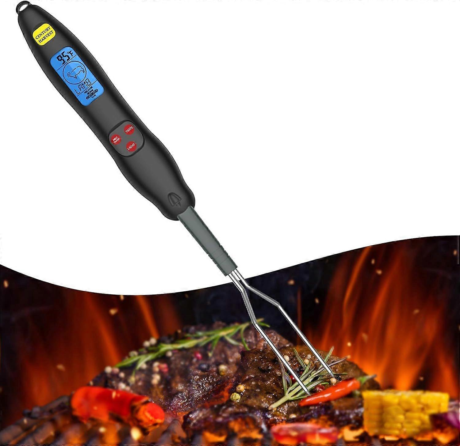 BETTE Cooking Thermometer, Kitchen Thermometer, Meat Thermometer, Barbecue Fork