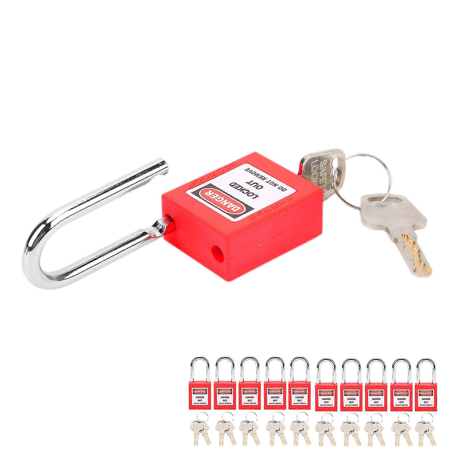 10 Sets 38mm Lockout Lock Nylon Industrial Engineering Insulation for Chemical Power