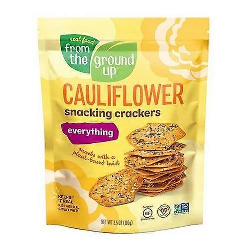 From The Ground Up FTGU Snacking Crackers Cauliflower Everything, 6 X 3.5 Oz