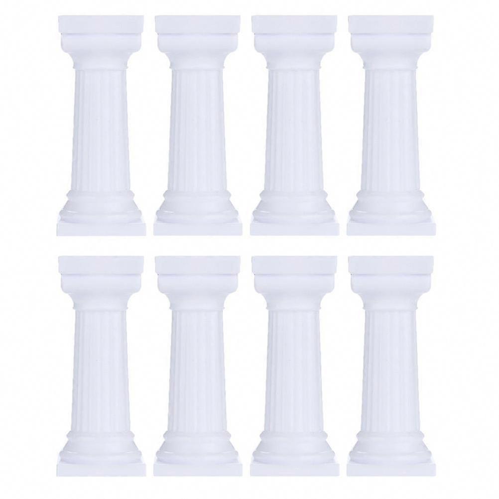8 Pcs Roman Column Cake Supports for Tiered Cakes, Display Separators and Stands