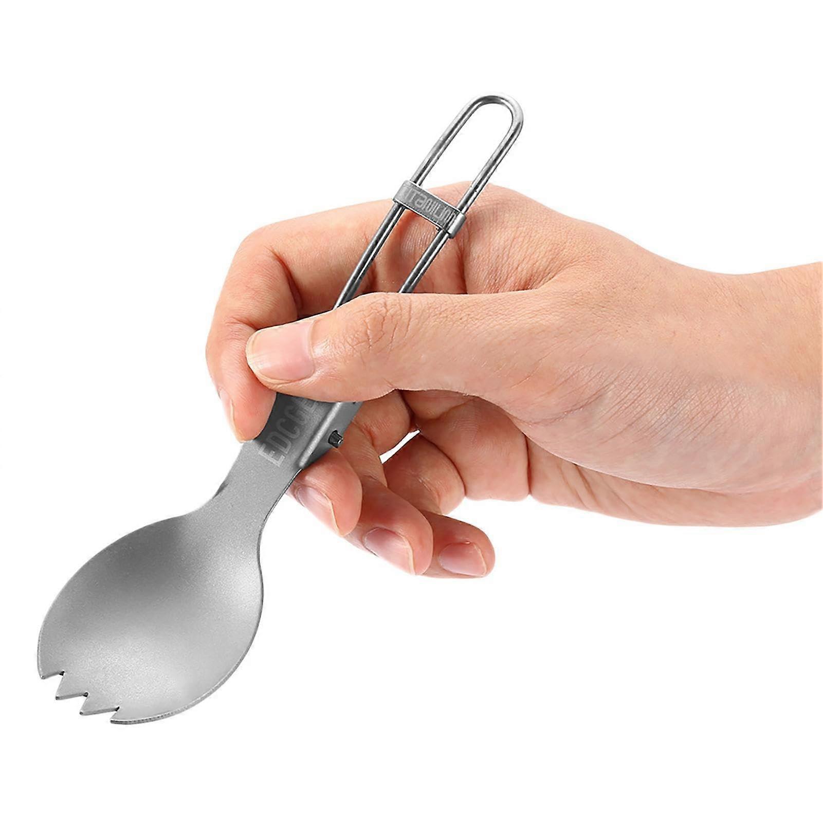 Camping Cutlery Folding Spork 15 Cm Portable Hiking Spoon Fork For Camping And Picnics