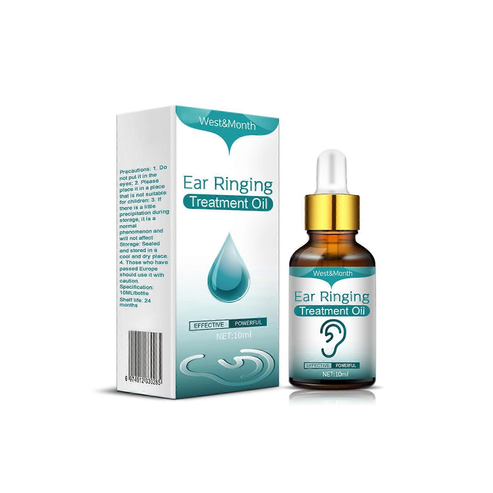 60ML Tinnitus Relief Liquid Drops Improve Tinnitus Reduce Hearing Loss Relief Deafness Earache Gentle Ear Ringing Soothing Drops
