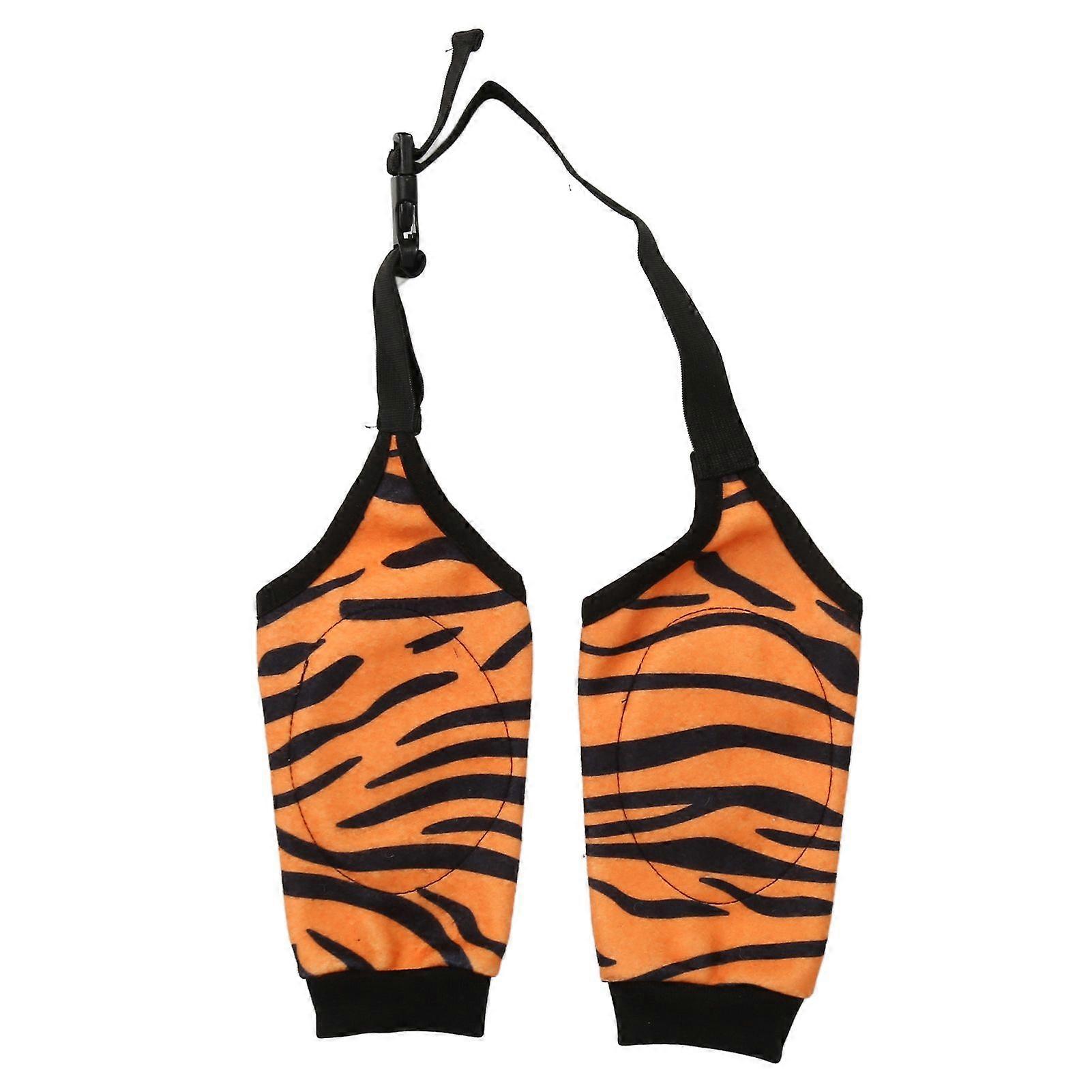 Dog Recovery Sleeves Tiger Style Soft Elastic Breathable Prevent Licking Dog Front Legs Sleeve for Postoperation Home L
