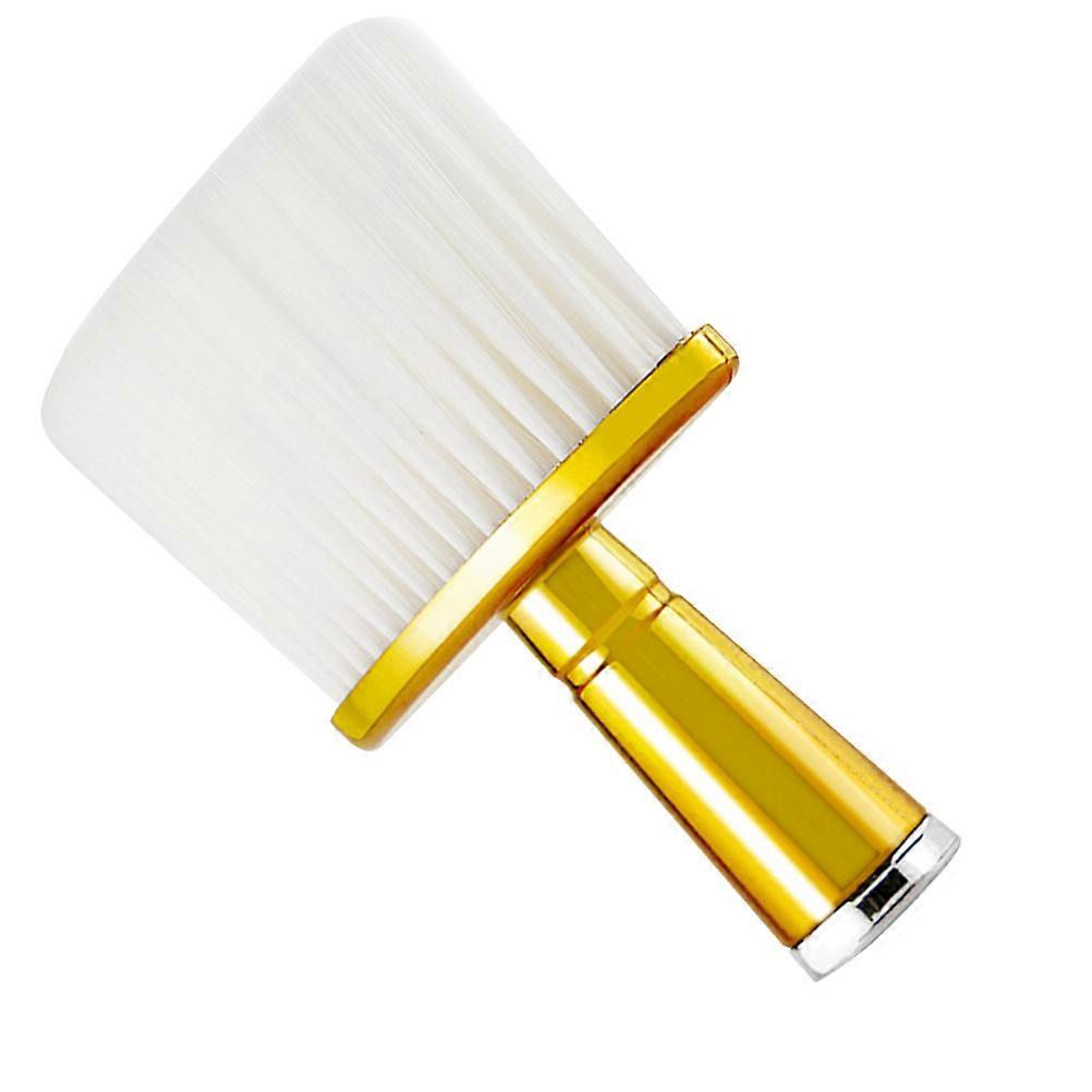 Barber Duster Handle Hair Cutting Brush for Cleaning Use Golden
