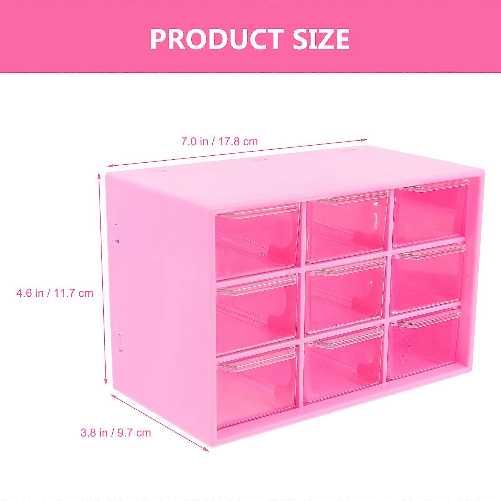 Home Storage Case Drawer Style Box for Cosmetics with 3Pcs Containers