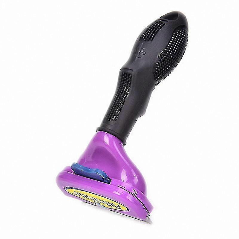 Pet Grooming Tool for Deshedding Cats and Dogs - Fur Rake Comb with Trimmer Brush
