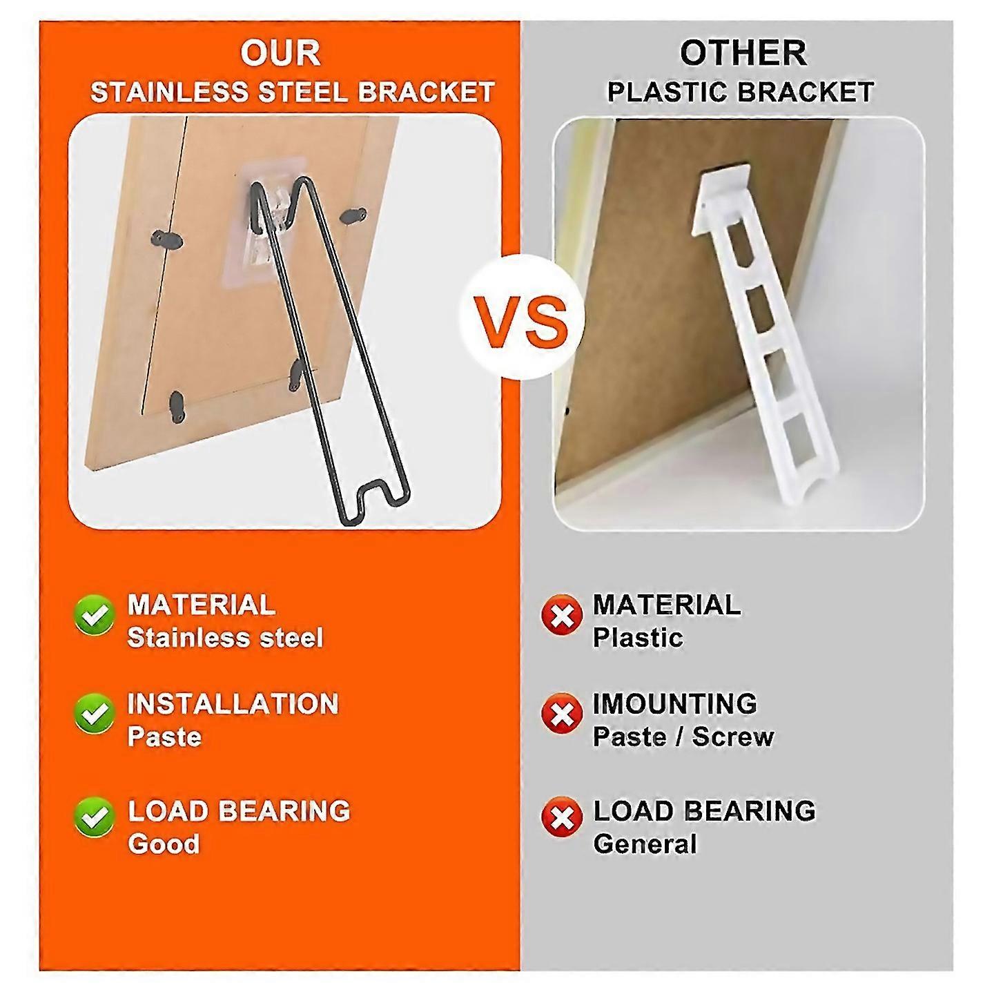 For 6pcs Picture Frame Bracket Picture Frame Easel Bracket512x217inch