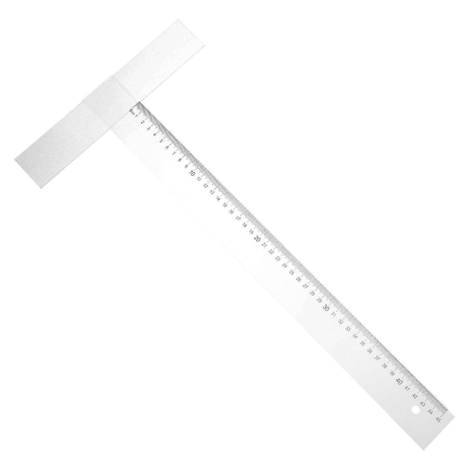 Ruler Acrylic Crafting Tool for Measuring 2Pcs Portable Design