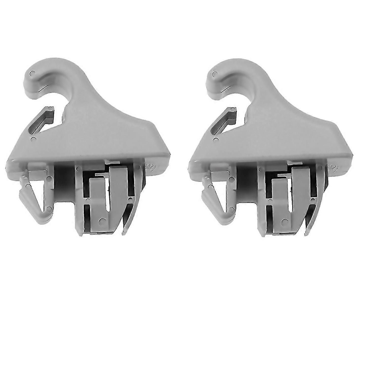 For 2pcs Sun Visor Hook Holder Clip Mr779704 Mr779705 Gray