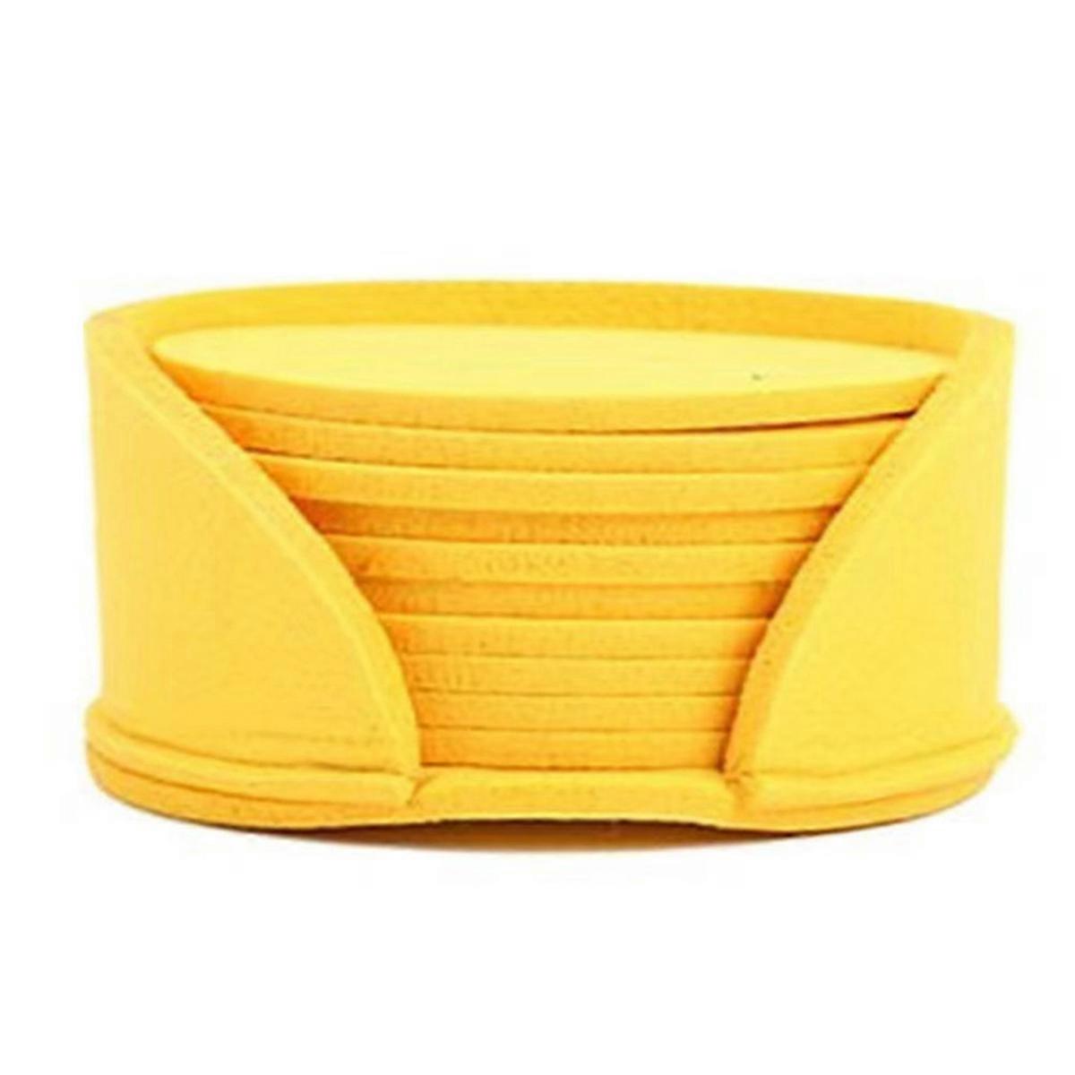 Coaster Dining Table Protector Pad Heat Cup Mat,Yellow