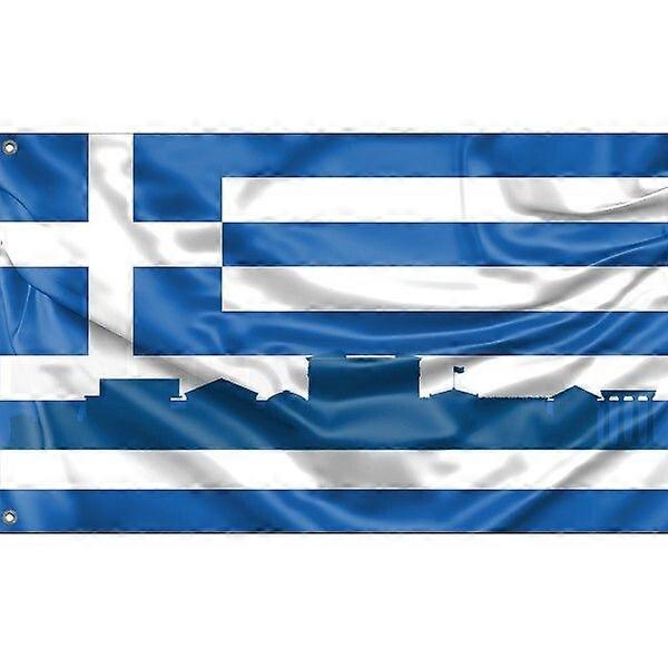 Flagget til Athens skyline FG1745