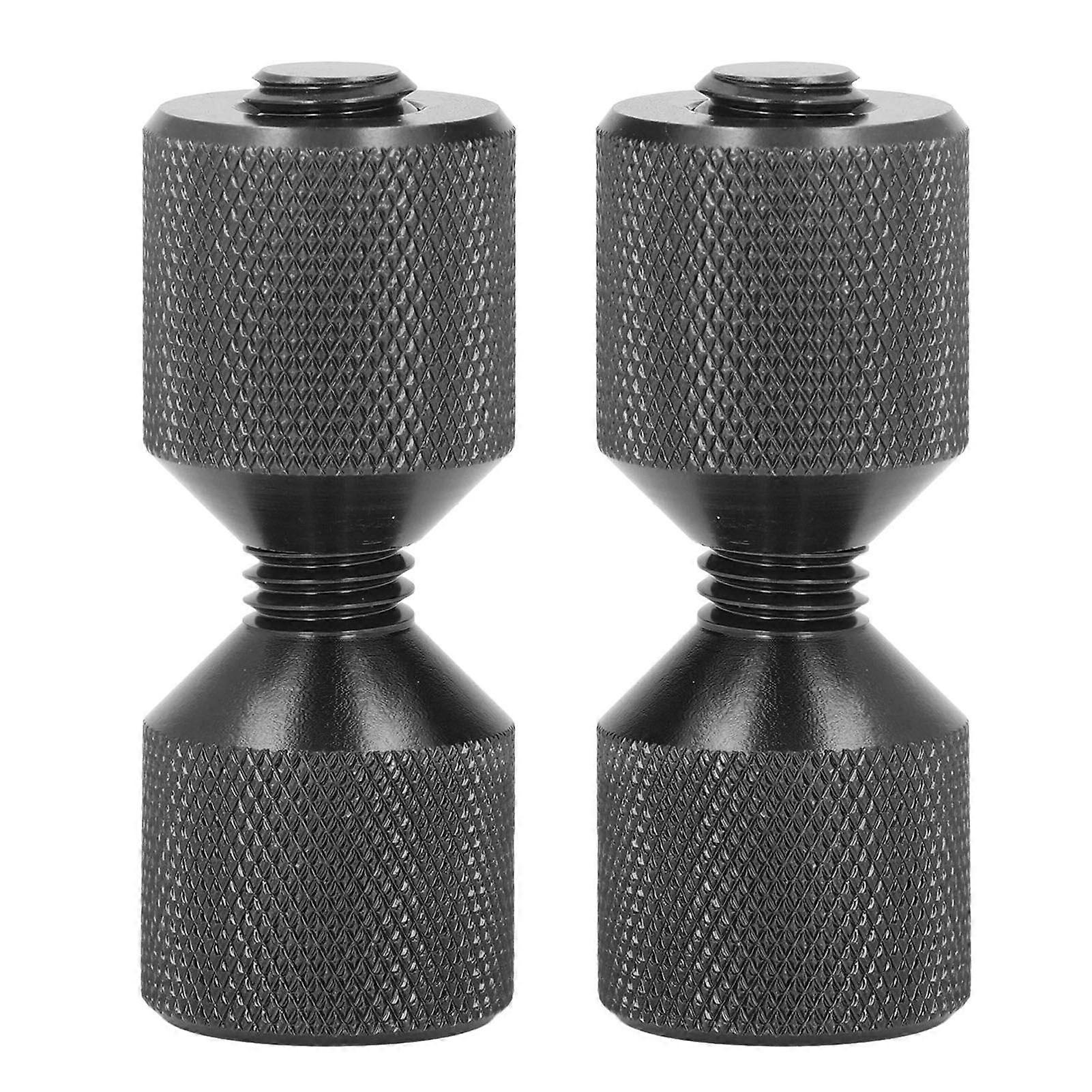 2pcs Flange Alignment Pin Anodize Aluminium 11/8in Flange Double Hole Pins Set for 0.5 to 14in 150LB Flanges Black