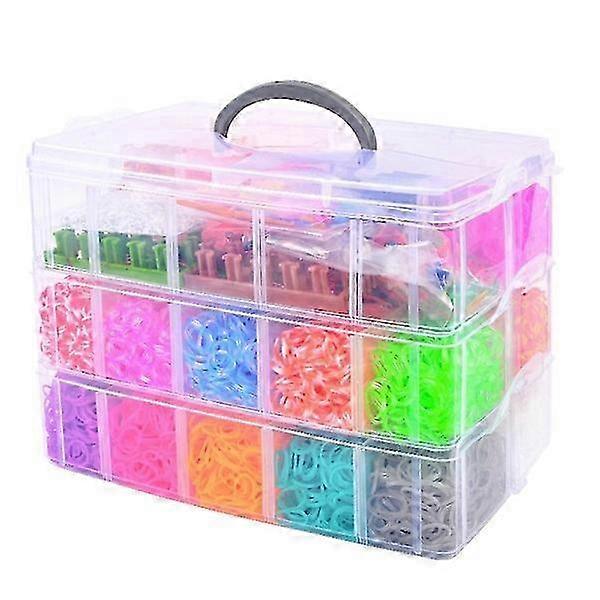 Super Large Loom Bands Kit - 28,000pcs and lots of accessories. Multicolor 2025