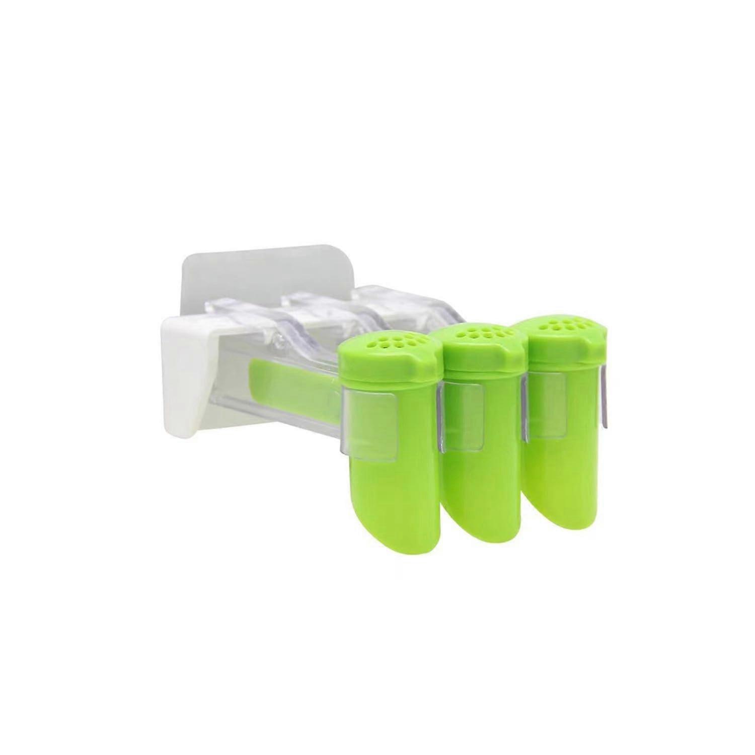 Kitchen Seasoning Organizer Shelf 3/6/10 Set NoPunching Hook Design Hanging Spice Bag Rack Closure Clip Dispenser White