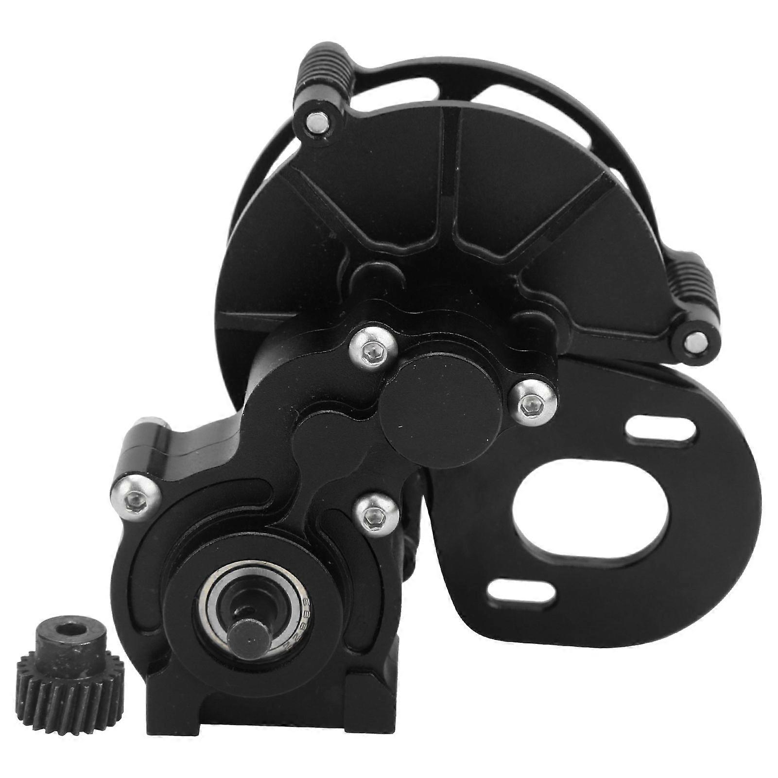 Durable Center Transmission Gearbox Steel Metal Gear for Axial SCX10 1/10 RC CarBlack