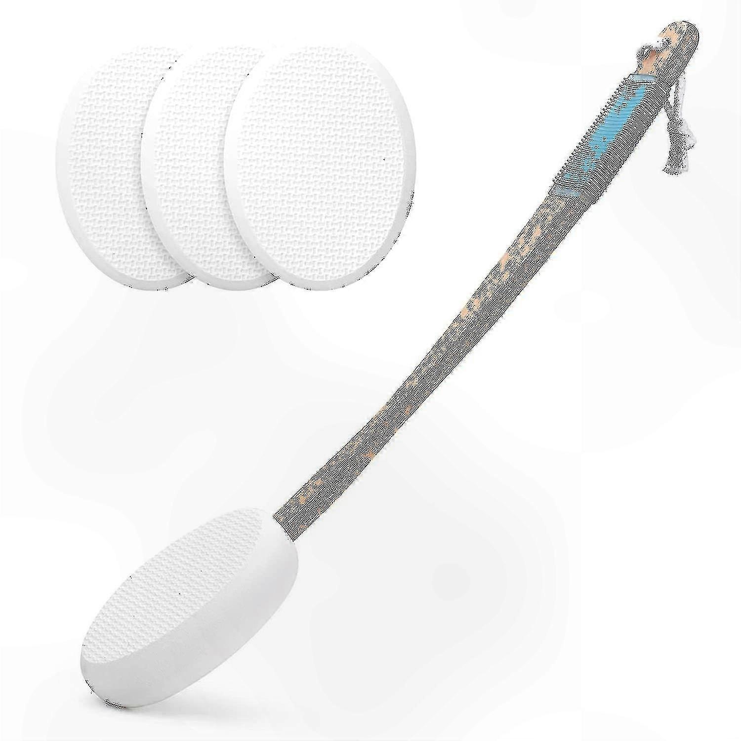 Back Lotion Applicator with 4 Reusable Pads for Easy Self-Care and Hygiene