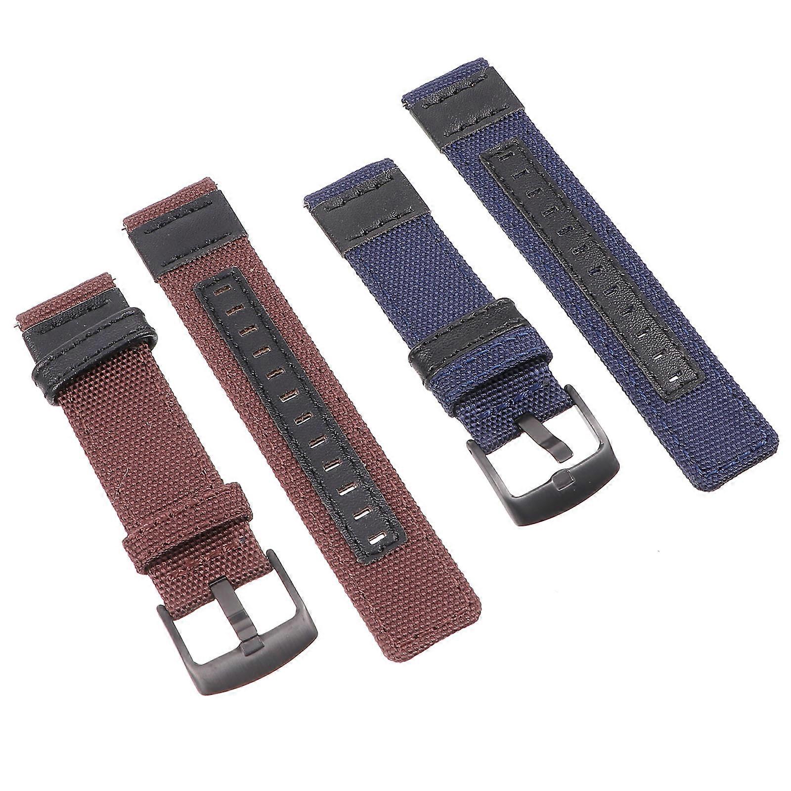 Watch Band Nylon Canvas Watchband for Galaxy Watch S3 2Pcs Assorted Color