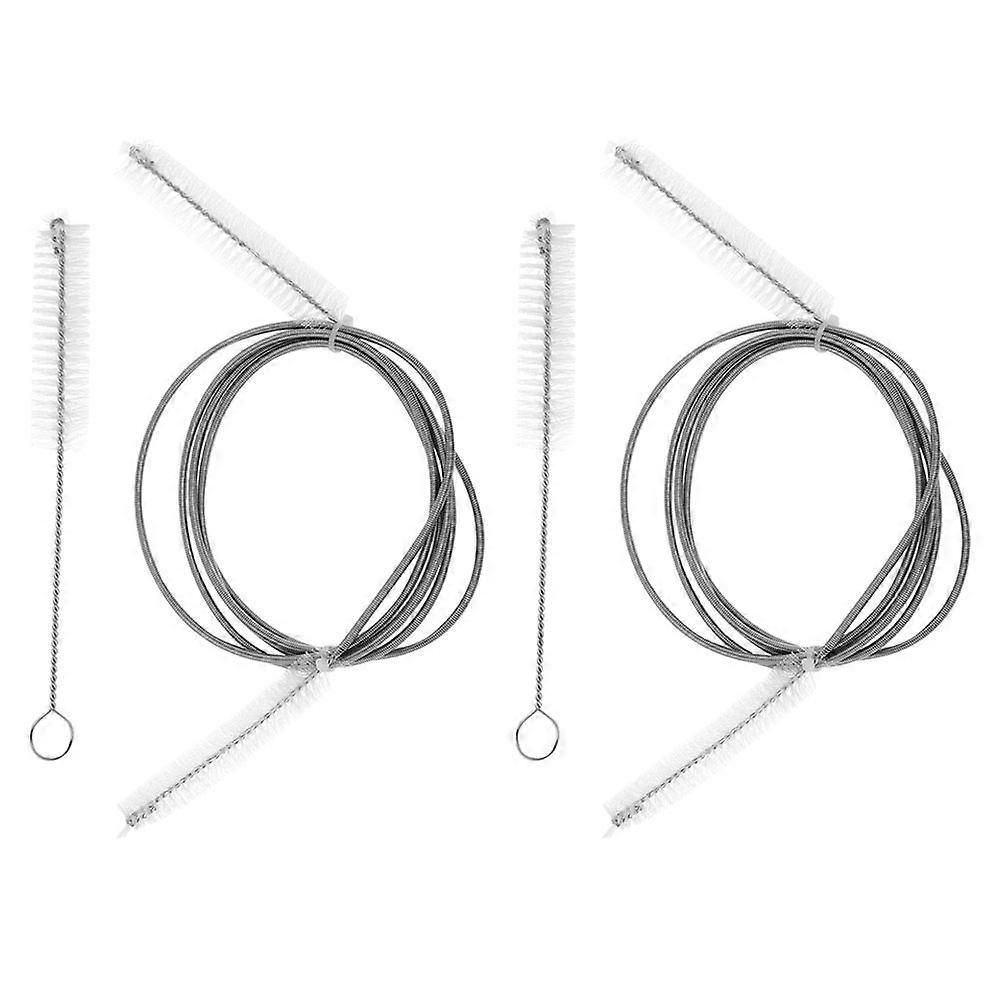 Silver Cleaner Brush for 2Sets Flexible Tube Cleaning Brush