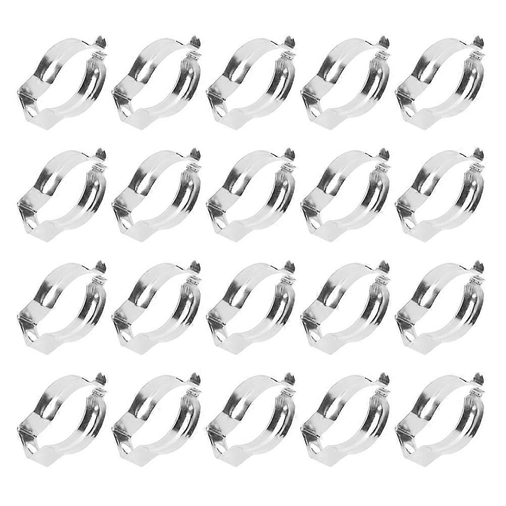Silver Lamp Tube Fasteners for Fixation 50Pcs LED Light Mounting Clips