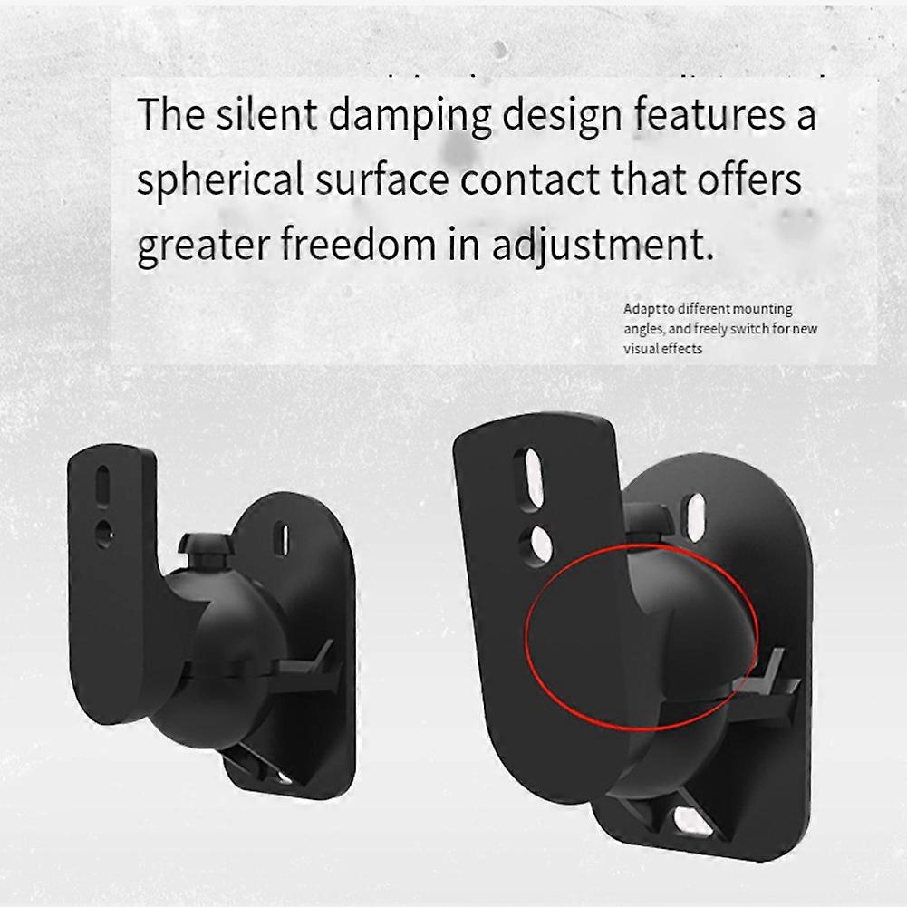 6 Sets Audio Stand Surround Sound Wall Rack Speaker Mount Brackets for Soundbar