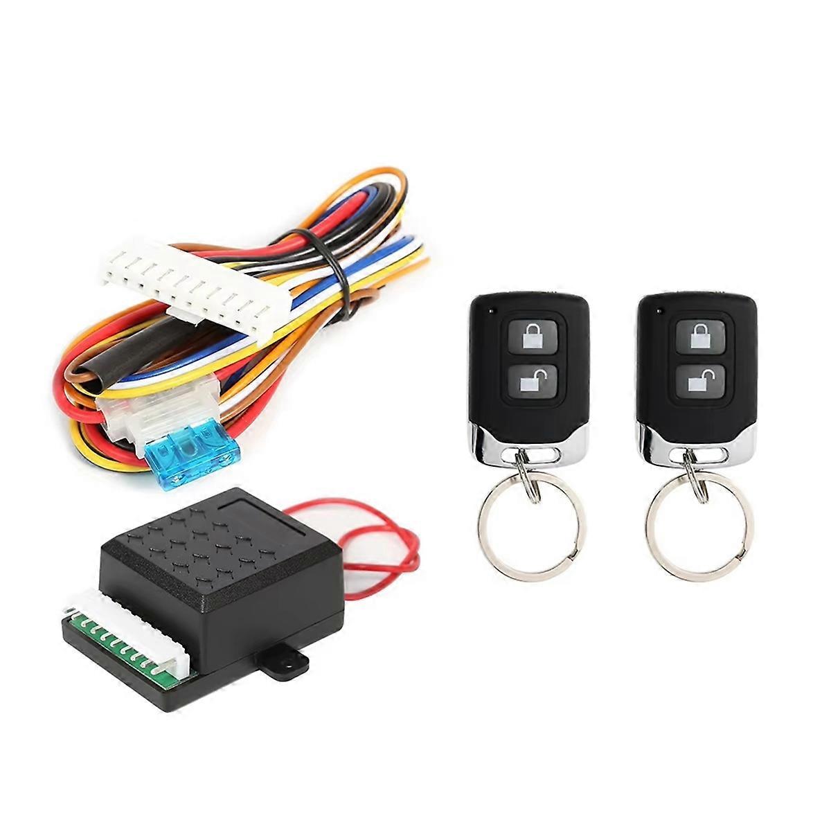 Universal Car Remote Central Door Lock Kit Keyless Entry Alarm System Smart Anti-Theft Alarm
