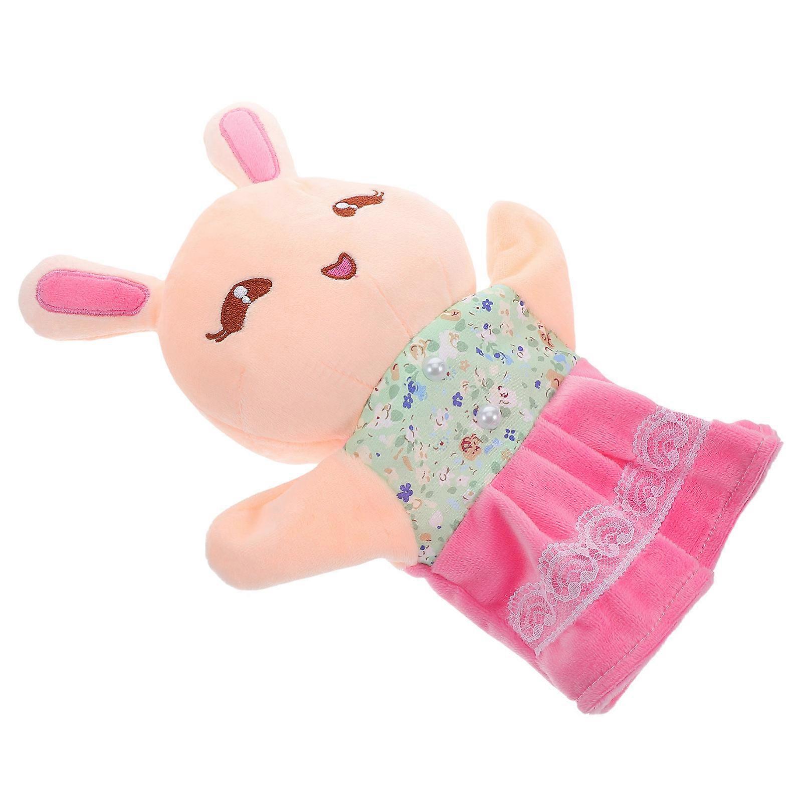 Plush Cartoon Rabbit Hand Puppet Toy For Parent-Child Bonding Bedtime Stories Children 5Pcs