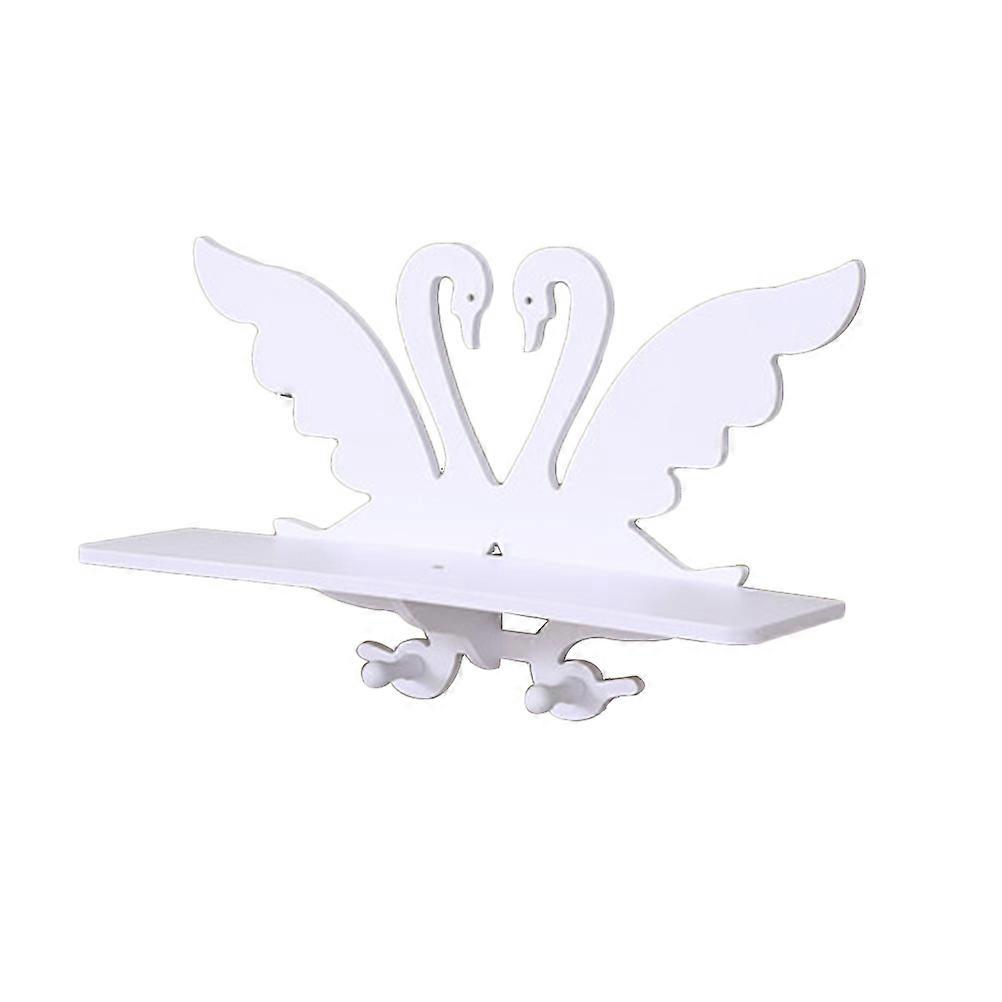 White Wall Storage Stand for Storage Use
