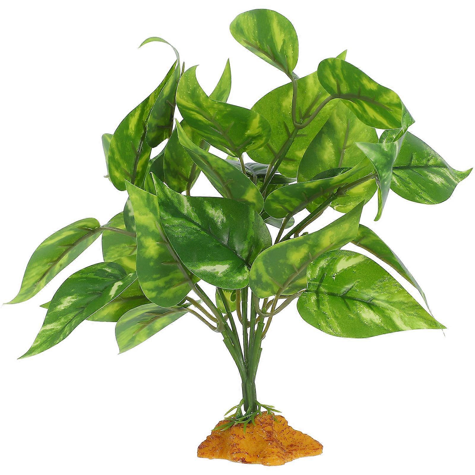Realistic Bonsai Artificial Plants 2Pcs Aquarium Decoration For Pet Habitat Enhancement Green Advanced Simulation Technology