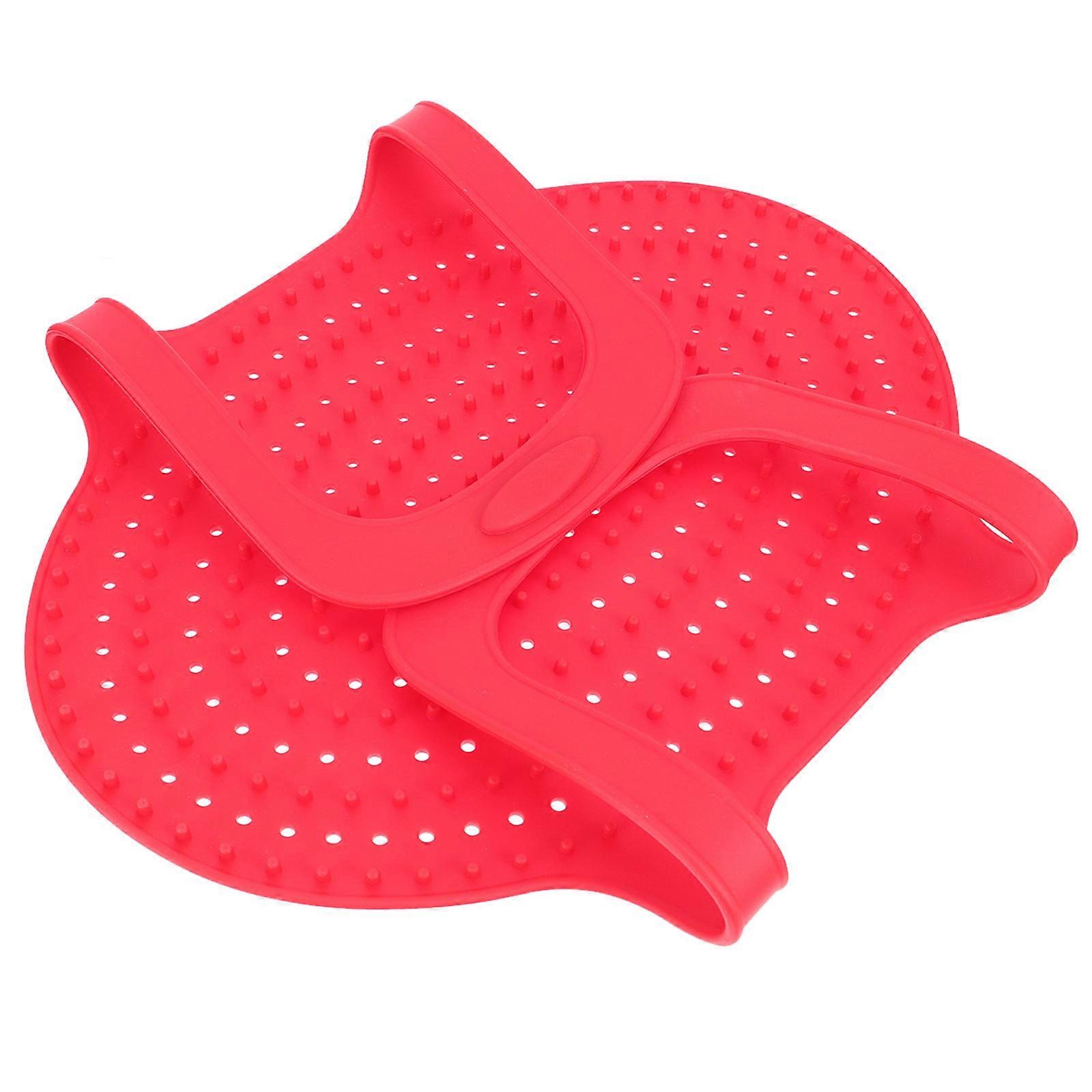Red Silicone Roasting Basket Bakeware Sling for Cooking 2Pcs Turkey