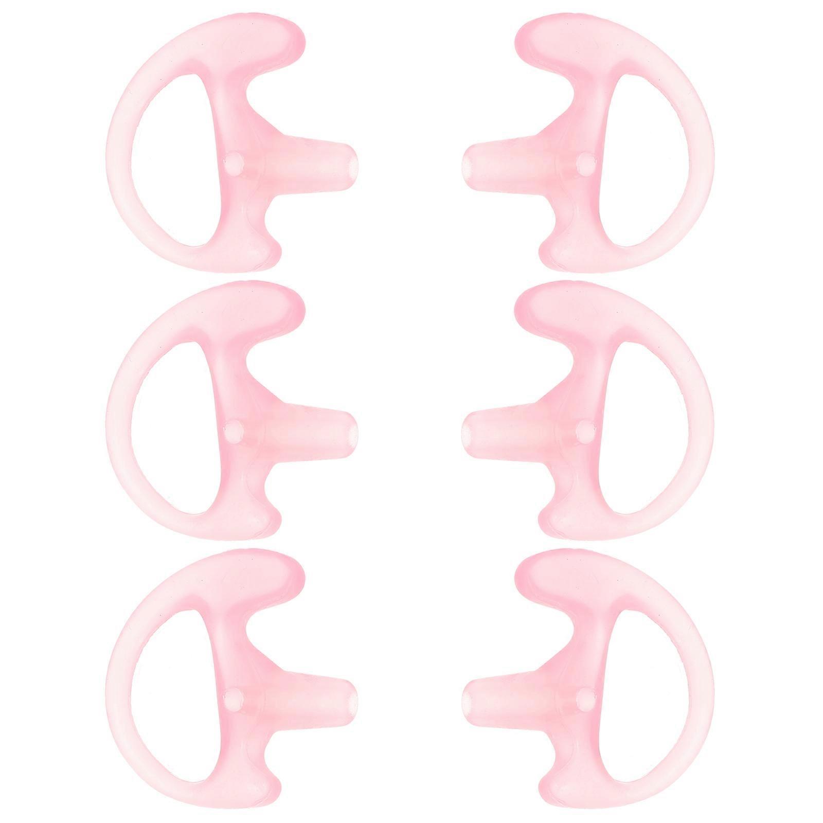 Silicone Ear Buds 6 Pairs Noise Reduction Ergonomic Design Pink Comfortable Wearing