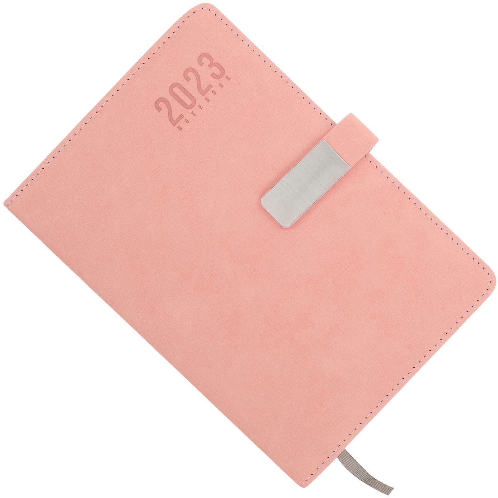 2023 Portable Notebook for Daily Use 2Pcs Pink Yearly Planner