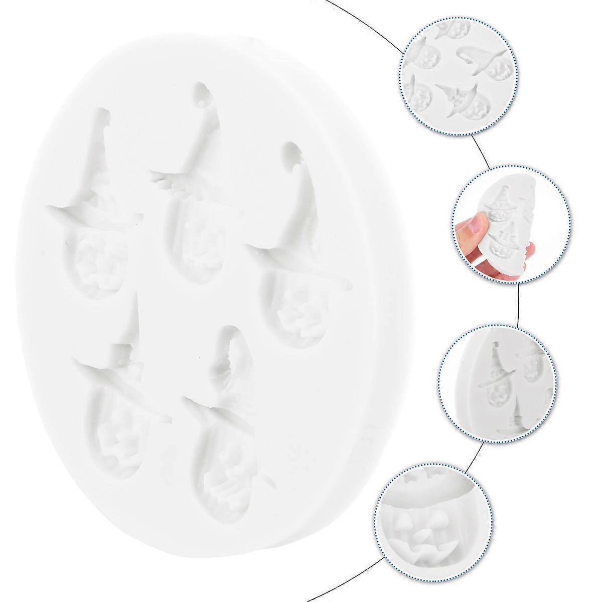 Craft Mold White Silicone Cake Fondant Mould Embosser DIY Tool For Craft Enthusiasts 1Pc