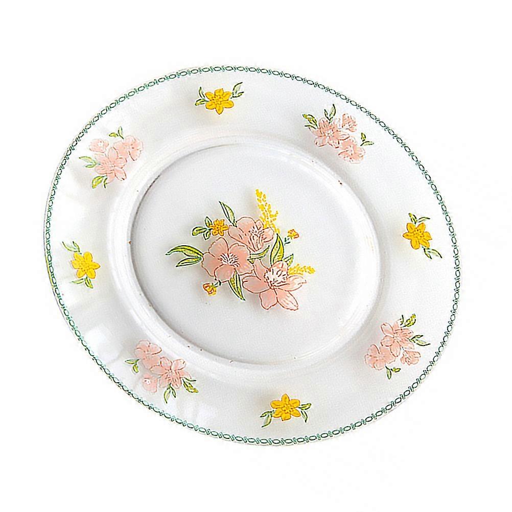 Transparent Fruit Plate for Table Use 3Pcs Glass Serving Plates