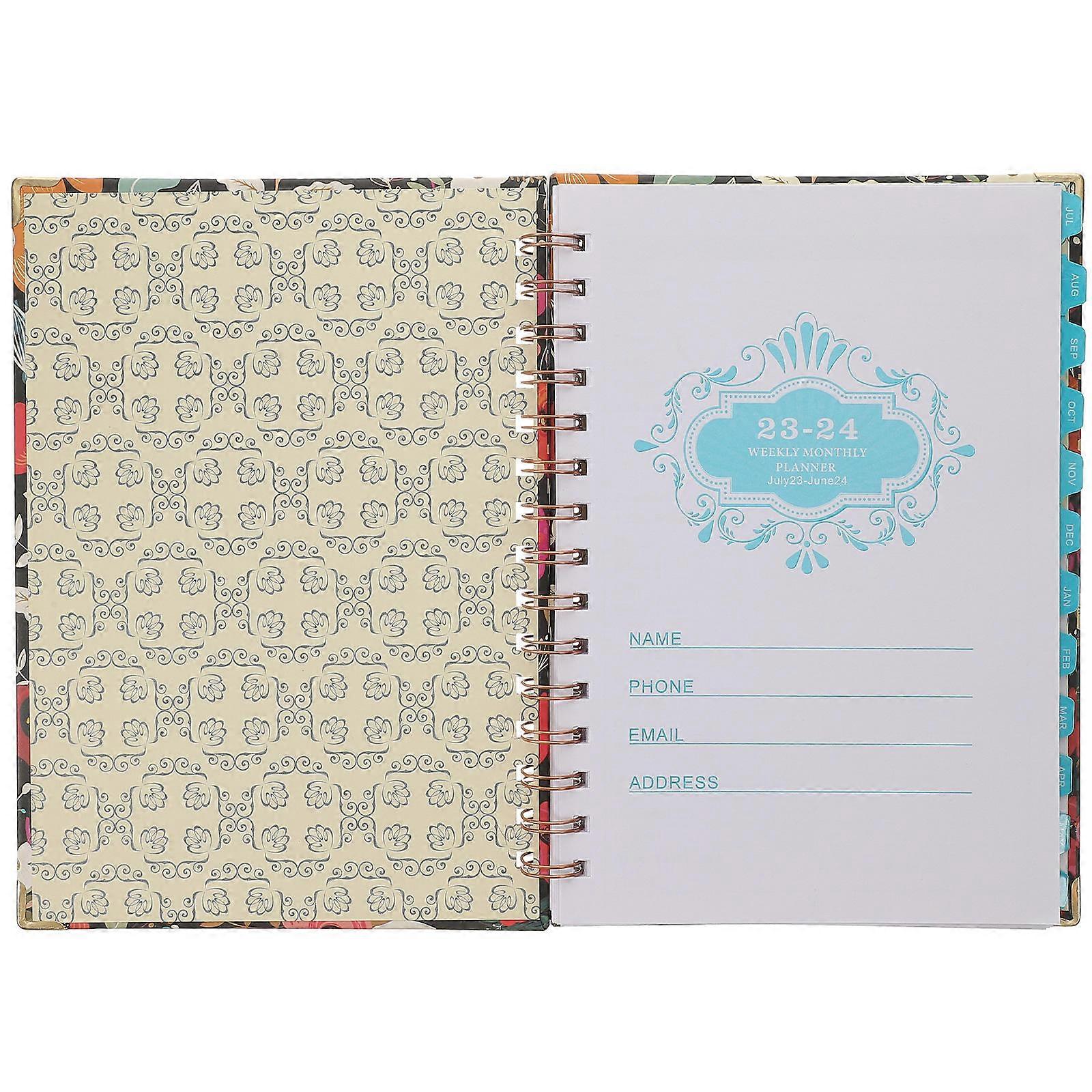 English Notebook Academic Planner for Writing 3Pcs Office Student