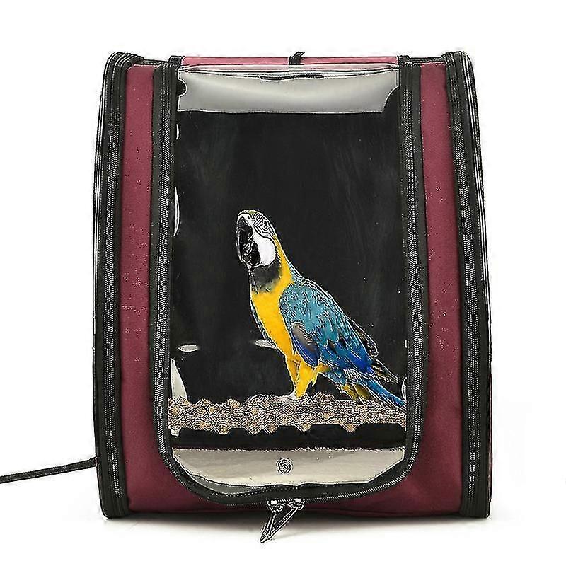 Portable Bird Carrier Cage Bag Breathable Parrot Out Backpack Pet Travel Box Carrier For Large And
