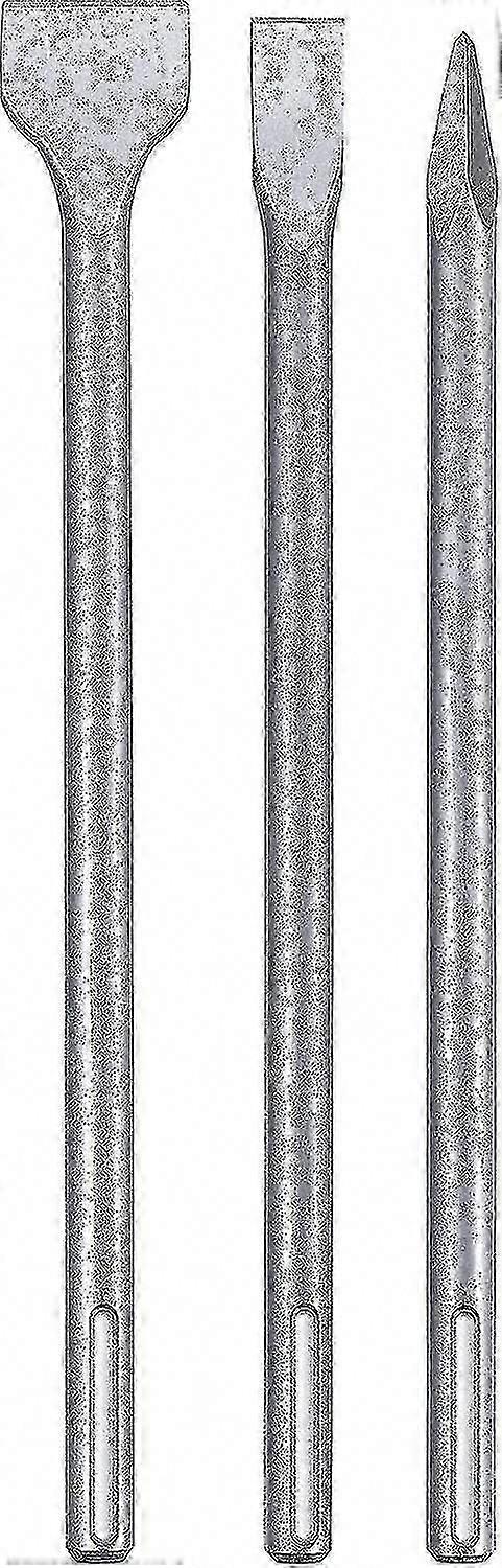 3-Piece SDS-Max Chisel Set for SDS-Max Chuck Drills