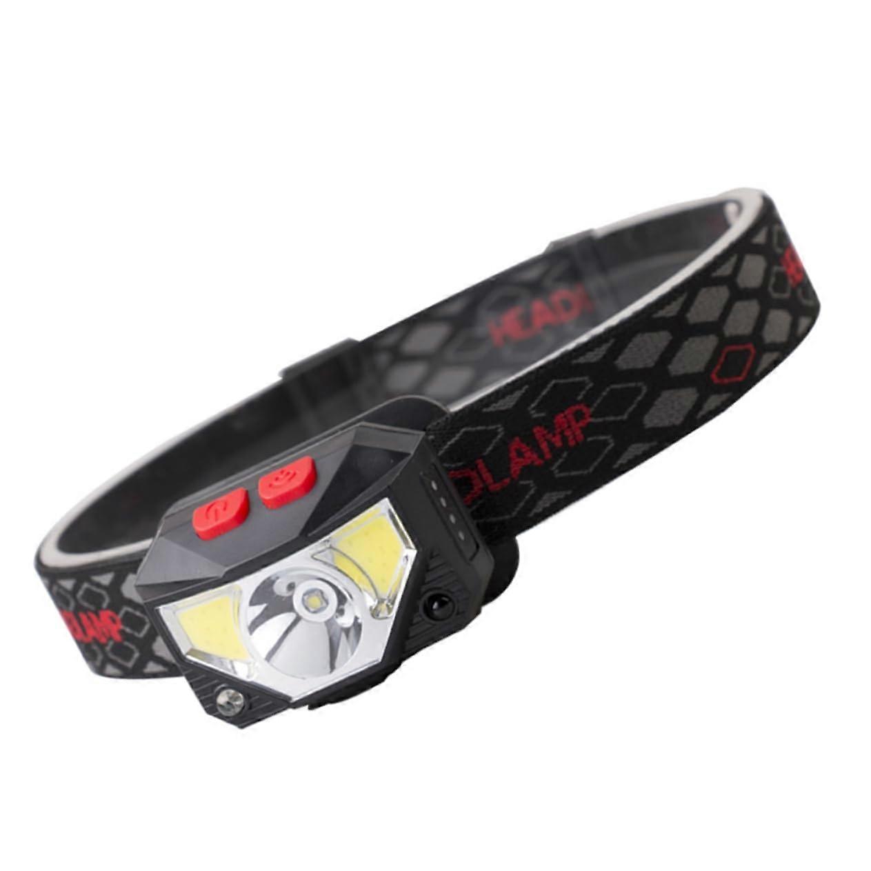 USB Rechargeable LED Headlamp XPG COB Red White Light Durable Lightweight For Running Camping Night Fishing Jogging