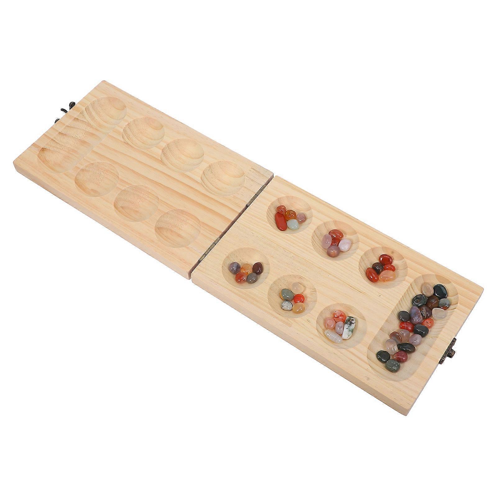Mancala Game Set Wooden Mancala Board Game for Playing Use 1Set