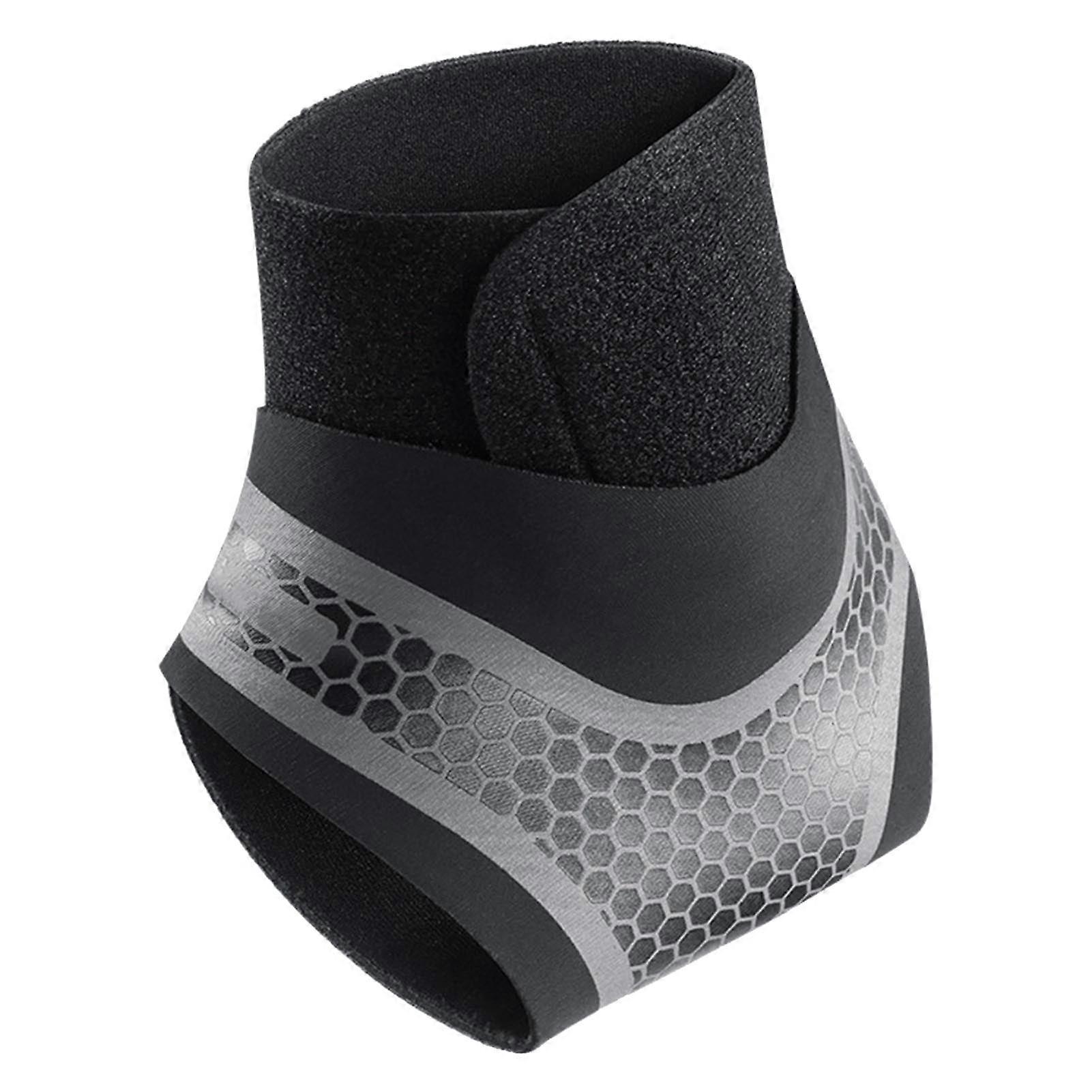 Iaukyu Ankle Brace with Fastener Tape Breathable Sweat Absorption Elastic Injury Recovery Ankle Compression Support Strap